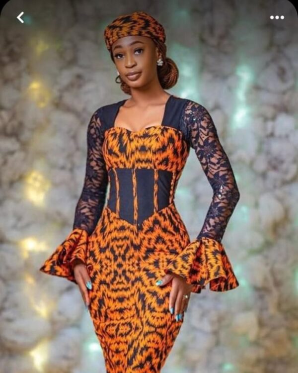 Ankara Lace Style, Short And Long Length. - Image 3