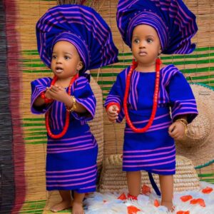 Complete Set Baby Girl Aso Oke