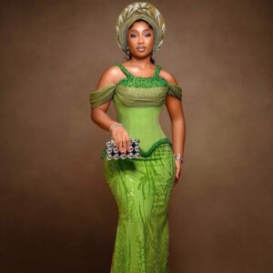 Green Aso-ebi Gown