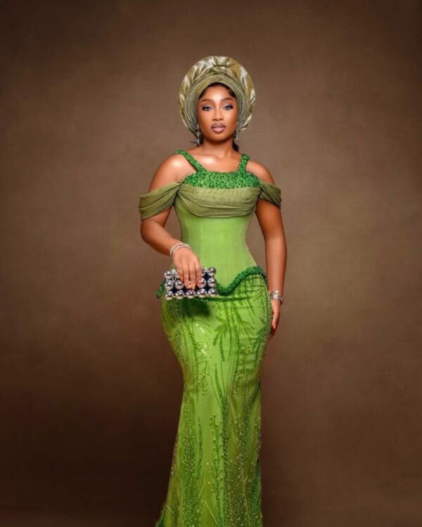 Green Aso-ebi Gown