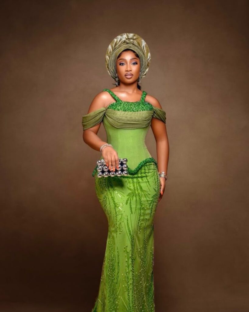 Green Aso-ebi Gown