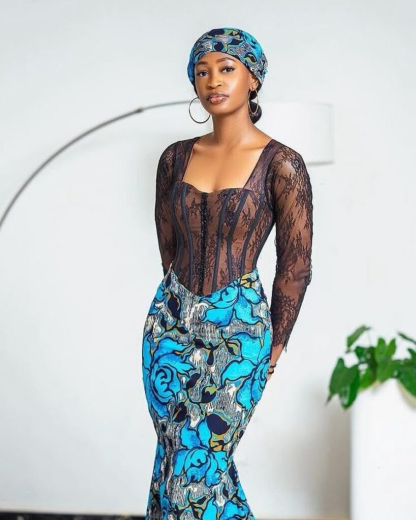 Ankara Lace Style, Short And Long Length.