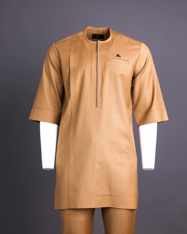 Tortilla Brown Short Sleeve Kaftan.