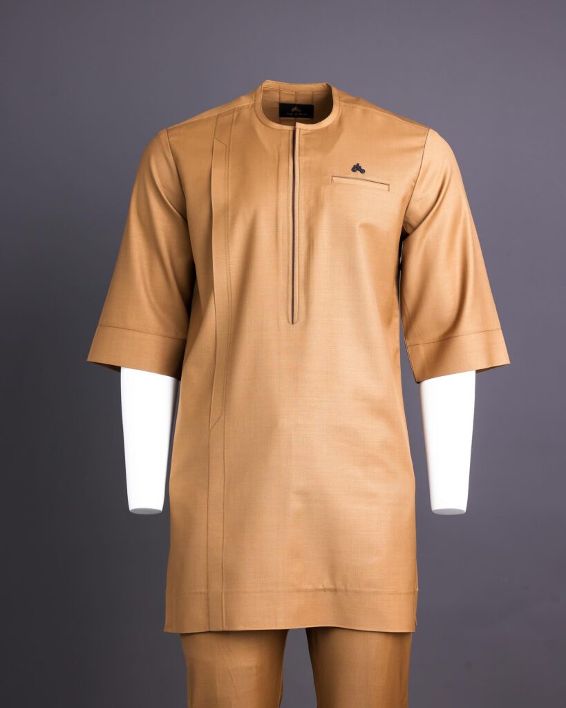 Tortilla Brown Short Sleeve Kaftan.