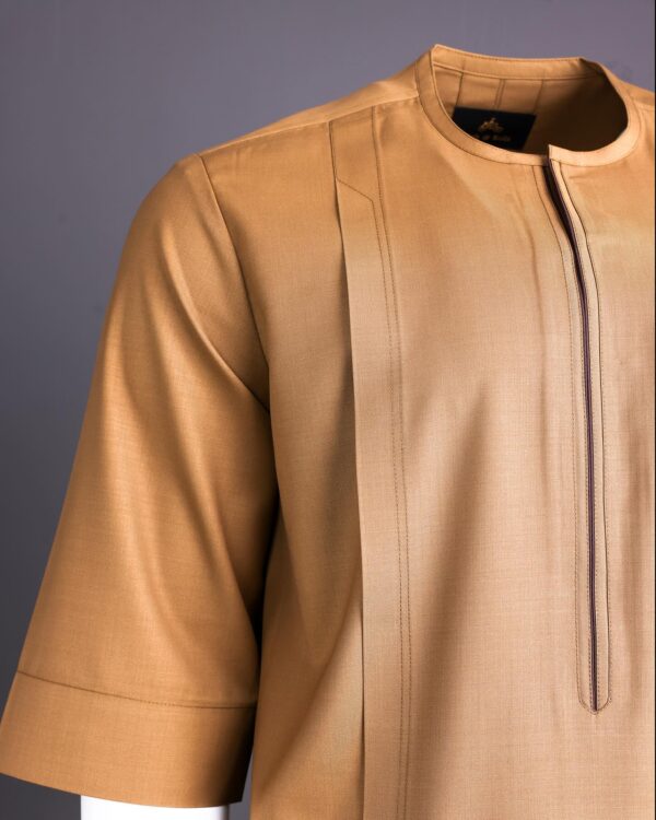 Tortilla Brown Short Sleeve Kaftan. - Image 2